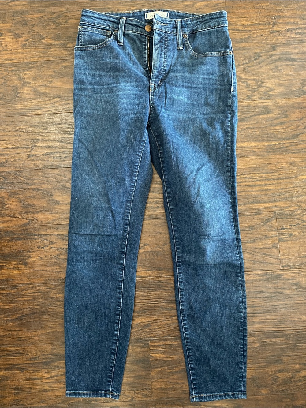 Madewell Women's Skinny Jeans in Dark Blue Denim